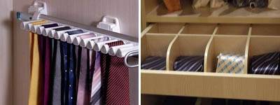 掛放與疊放形式的領帶架