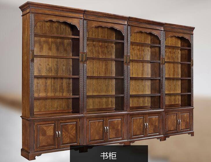 歐式古典實木書柜產品介紹
